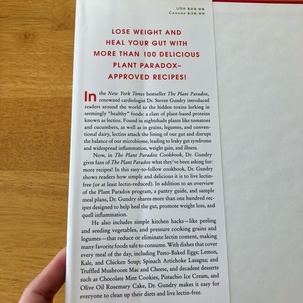 The Plant Paradox Cookbook - White Cover - Picture 2 of 8